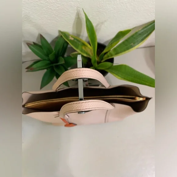 ๐๐ TORY BURCH Tote Pink Leather Bag - Picture 6 of 13